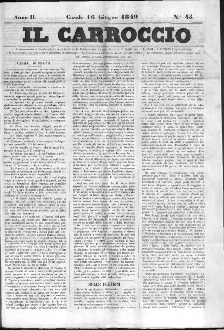 Il Carroccio - Edizione 45 del 16/06/1849